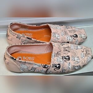 Skechers Memory Foam Bobs Cat Print Women's 6W